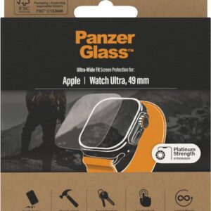 PanzerGlass - Bildschirmschutz für Smartwatch - Glas - für Apple Watch Ultra (49 mm) (3680)